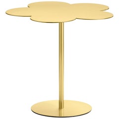 Ghidini 1961 Flowers Large Side Coffee Table in Satin Brass Finish