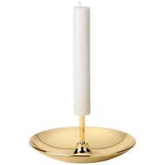 Ghidini 1961 There "Push Pin" Candlestick in Polished Brass