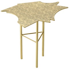 Ghidini 1961 Ninfee Middle Coffee Table in Satin Brass Finish