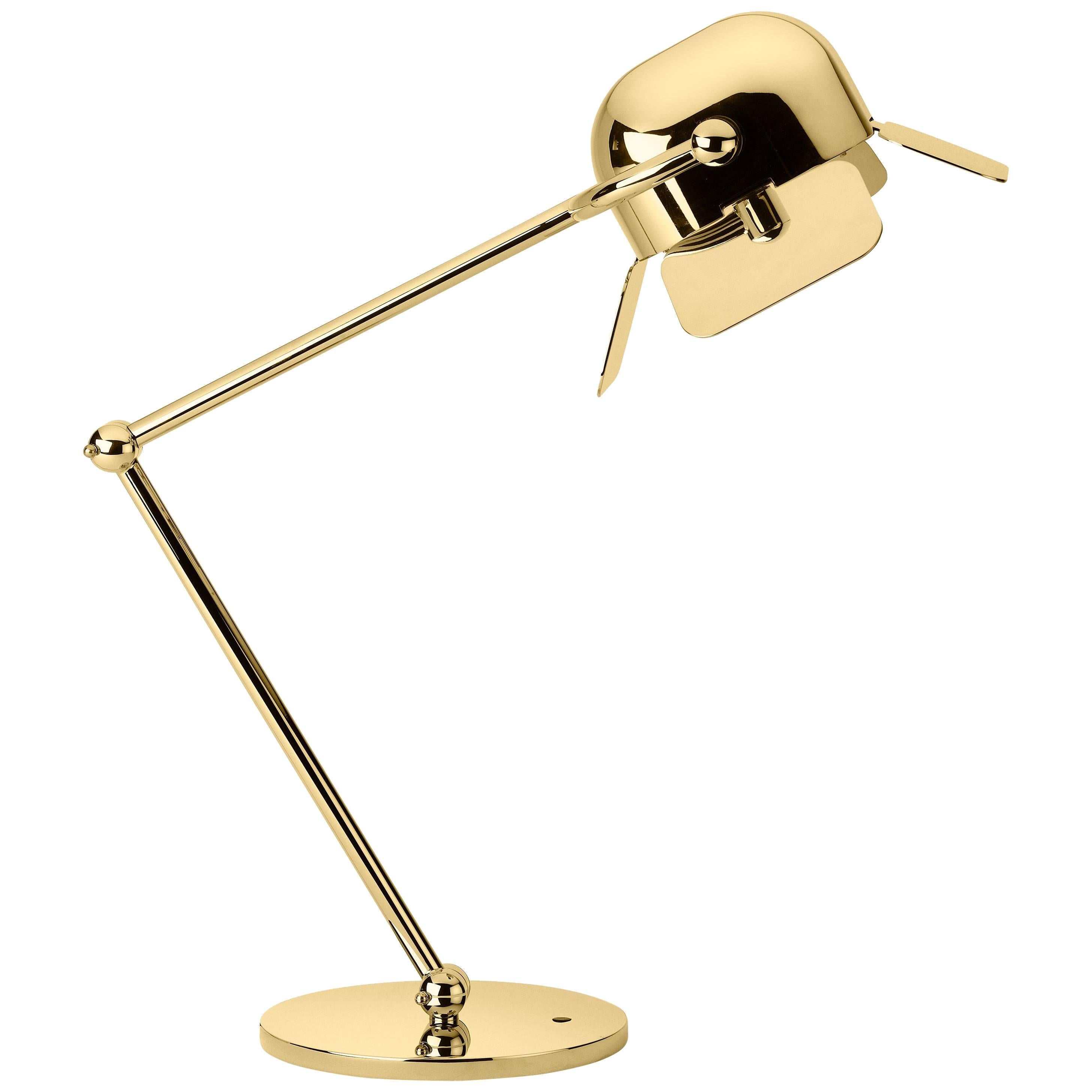 Ghidini 1961 Flamingo Table Lamp in Polished Gold Finish For Sale