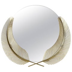 Ghidini 1961 Sunset Mirror Small in Polished Brass
