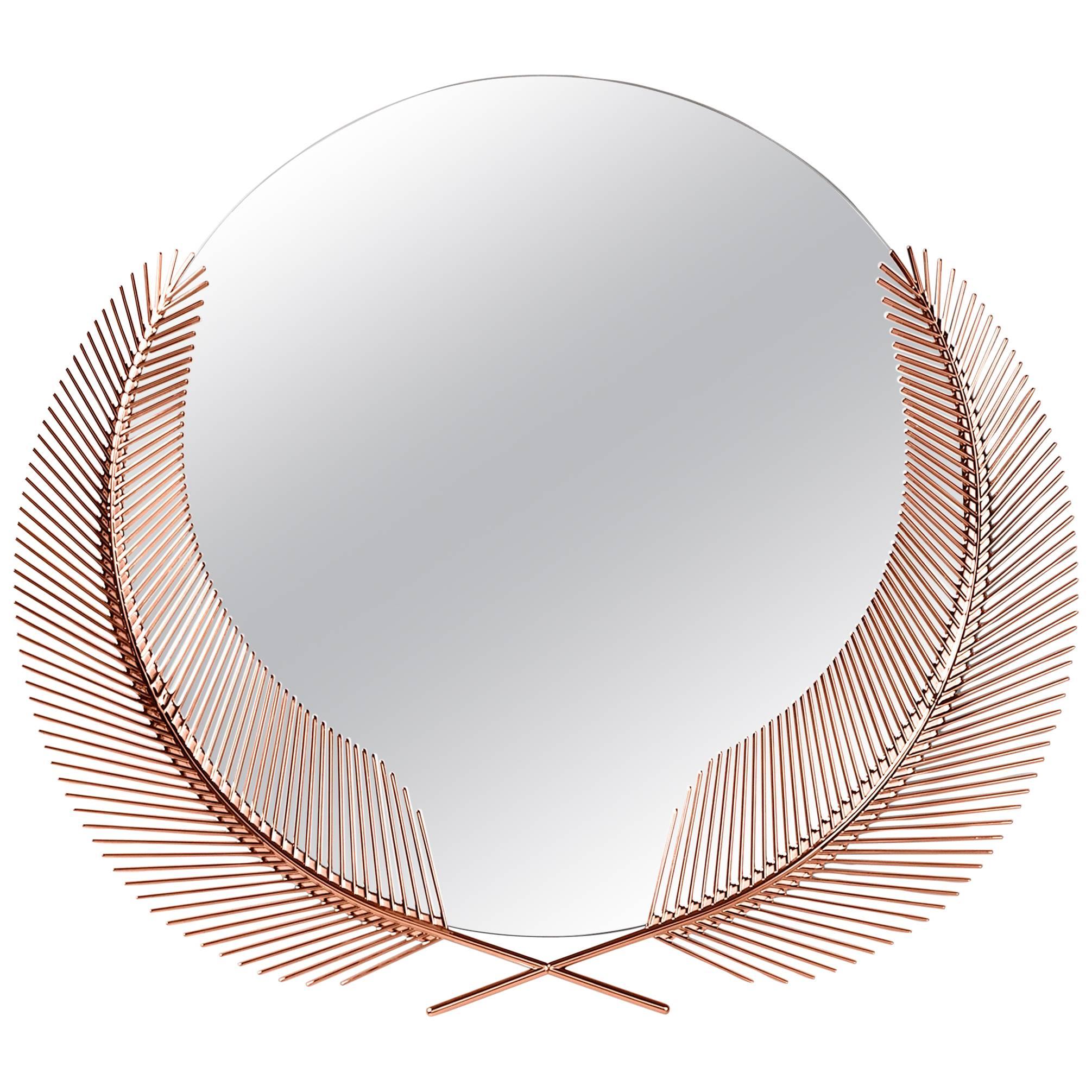 Ghidini 1961 Sunset Mirror Small in Rose Gold Finish For Sale