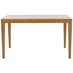 Oak Side Table Designed by Severin Hansen for Haslev