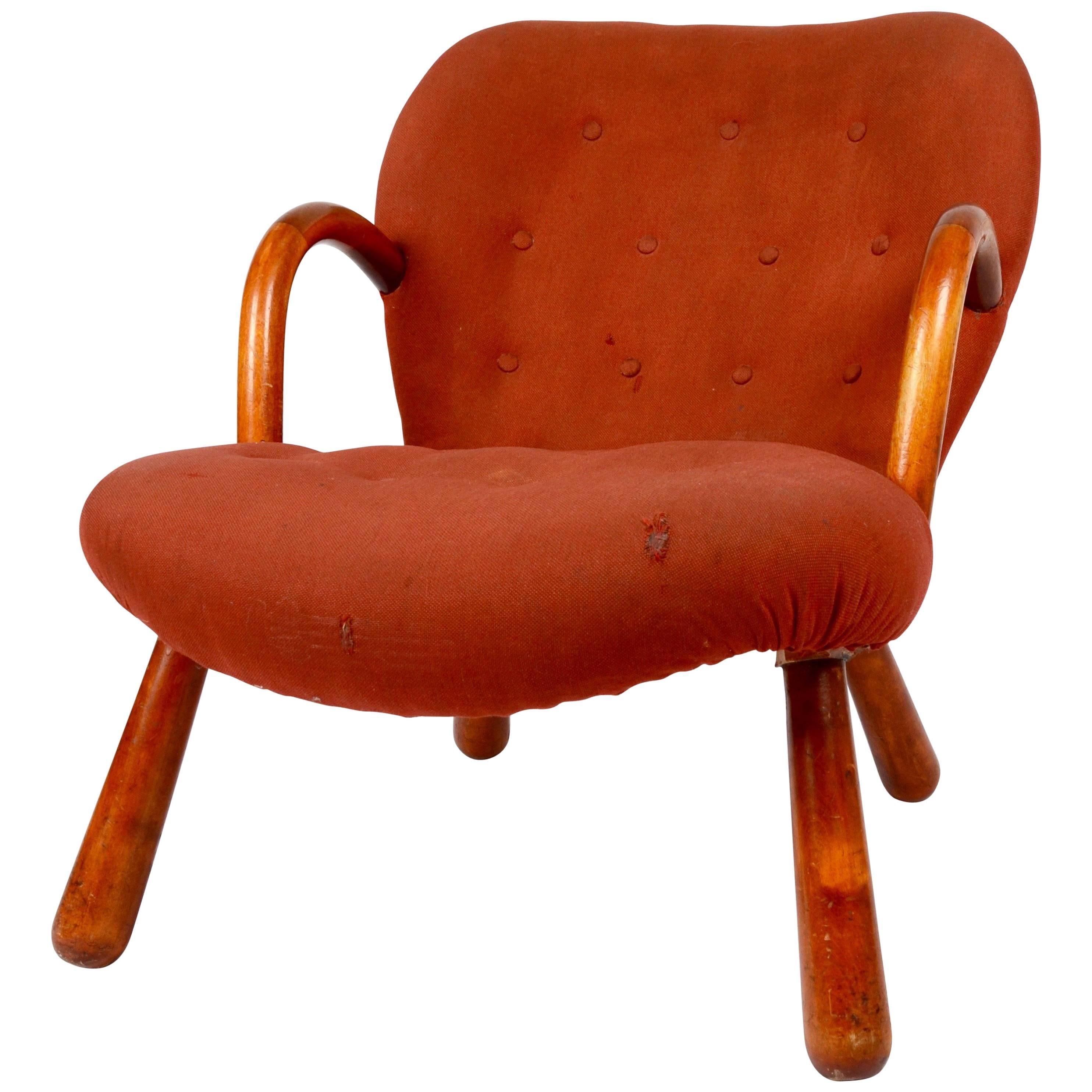 Philip Arctander, "Clam" Chair, Denmark, 1940s