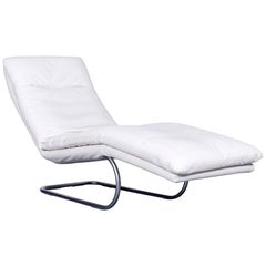 Willi Schillig Leather Couch White One Seat