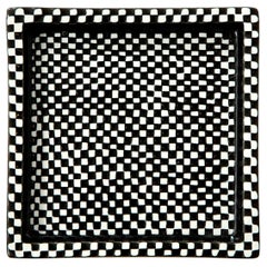 Bowl by Stig Lindberg Scandinavian Mid-Century, Sweden, Black and White "Domino"