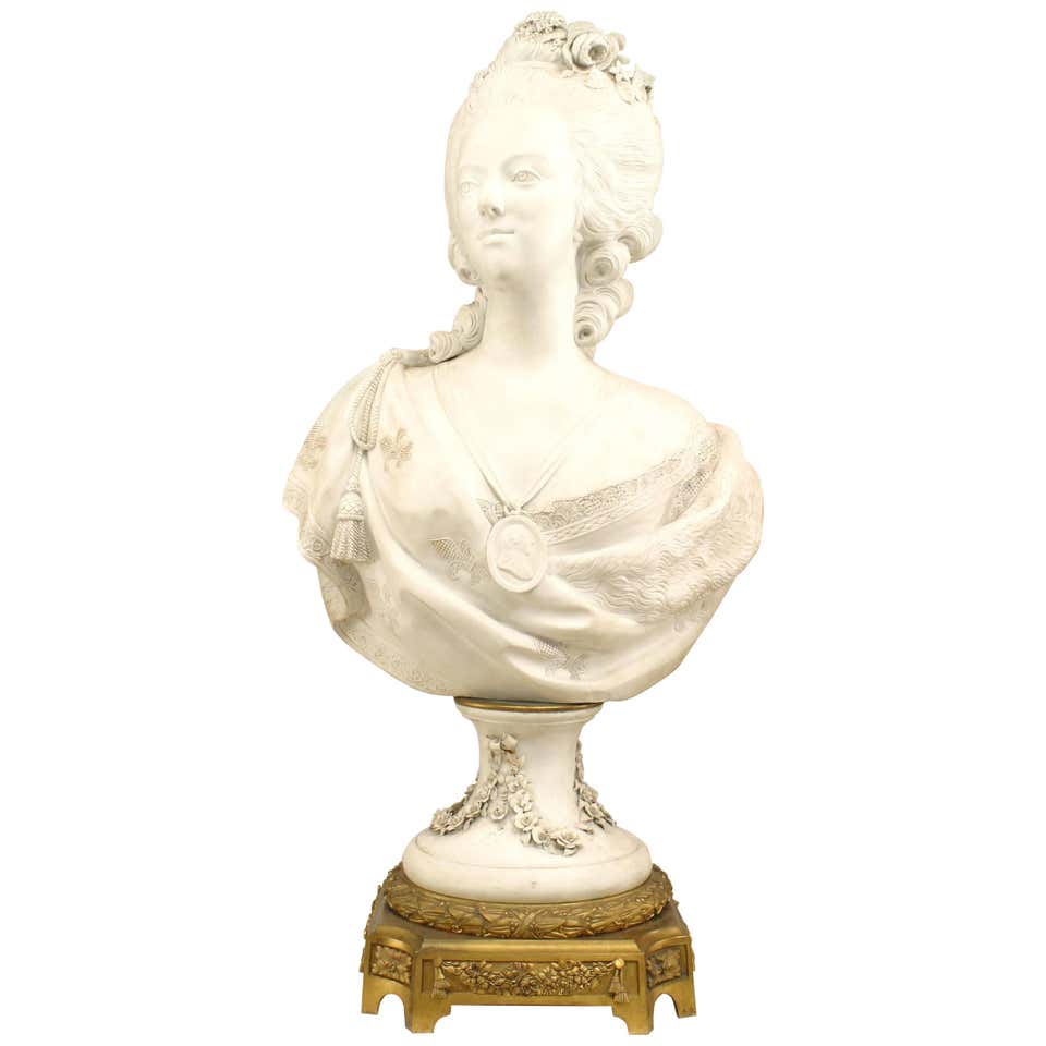 Buste Marie-Antoinette, 1800s, Porcelaine en vente sur Buste Marie-Antoinette, 1800s, Porcelaine en vente sur