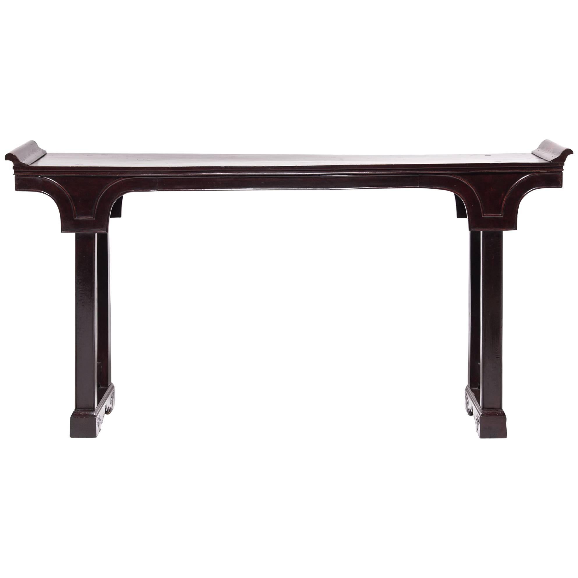 19th Century Chinese Flanked Altar Table