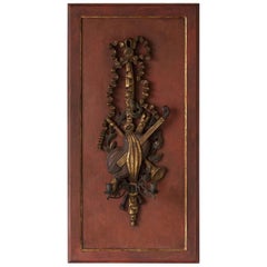 Vintage French Musical Motif Double Arm Sconce, circa 1930