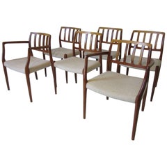 Niels Moller Sculptural Danish Dining Chairs