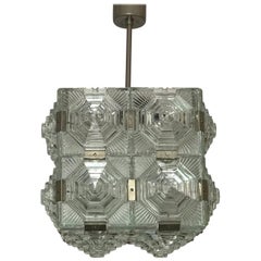 Chandelier Kamenicky Šenov Bohemian Glass