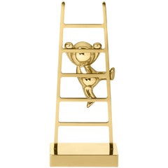 Ghidini 1961 Omini the Climber Clips Holder in Polished Brass