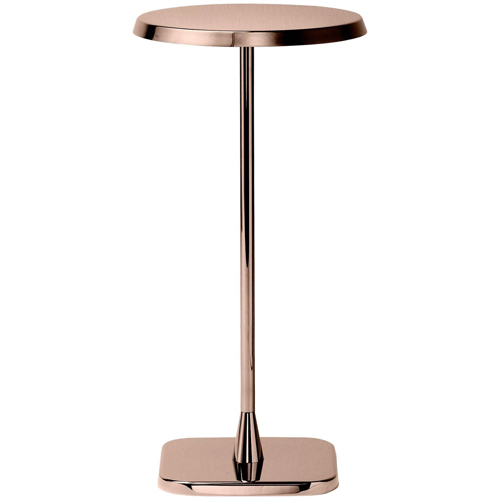 Ghidini 1961 Opera Extra Small Round Side Table in Copper Bronze Finish For Sale