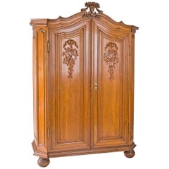 Classicist Oak Cabinet from circa 1780