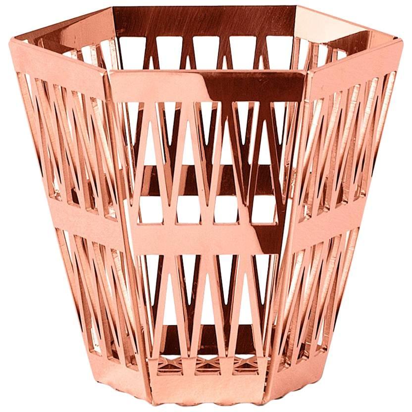 Ghidini 1961 Tip Top Pencil Holder in Rose Gold Finish For Sale