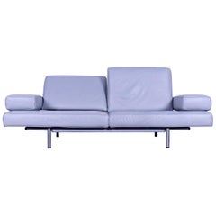 De Sede DS 460 Leather Sofa Grey Three-Seat Couch