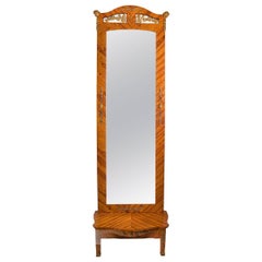 Antique High Monumental Floor Mirror from the 19th Century -  9 ft. 5 in. / 287 cm high 