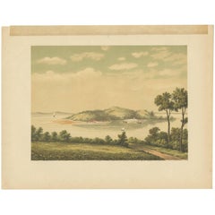 Antiker Druck von Penyengat Island von M.T.H. Perelaer, 1888