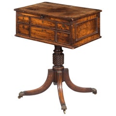 George III Mahogany Centre Standing or Writing Table