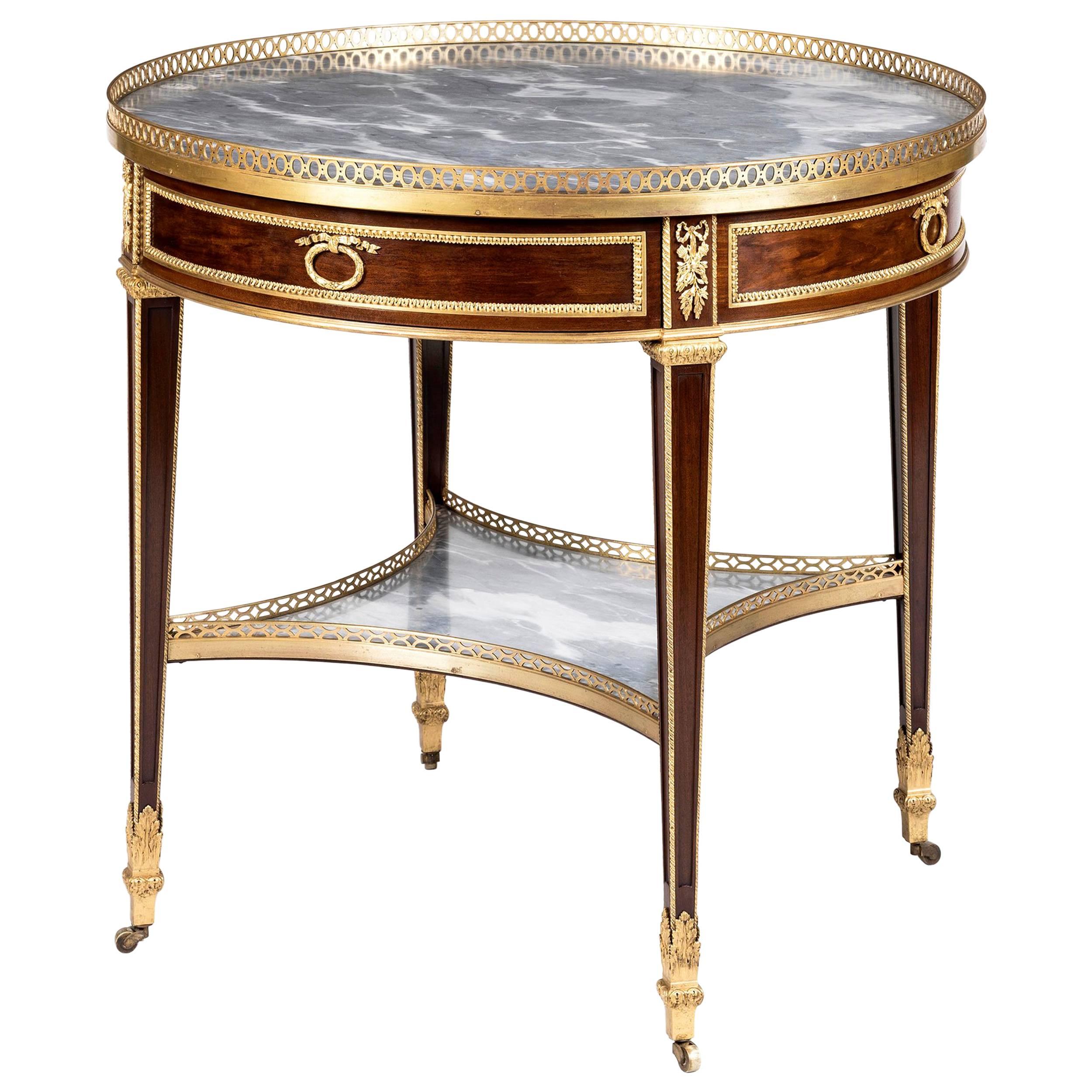 Französischer Tisch aus dem 19. Jahrhundert im Louis-XVI-Stil von Gervais Durand