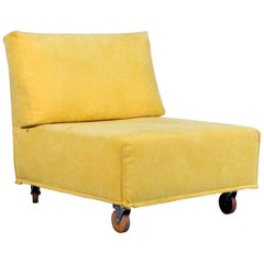 Brühl & Sippold Carousel Fabric Armchair Yellow One-Seat