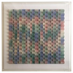 Abstract Paper Collage by Joanne Casey, Framed, 1988