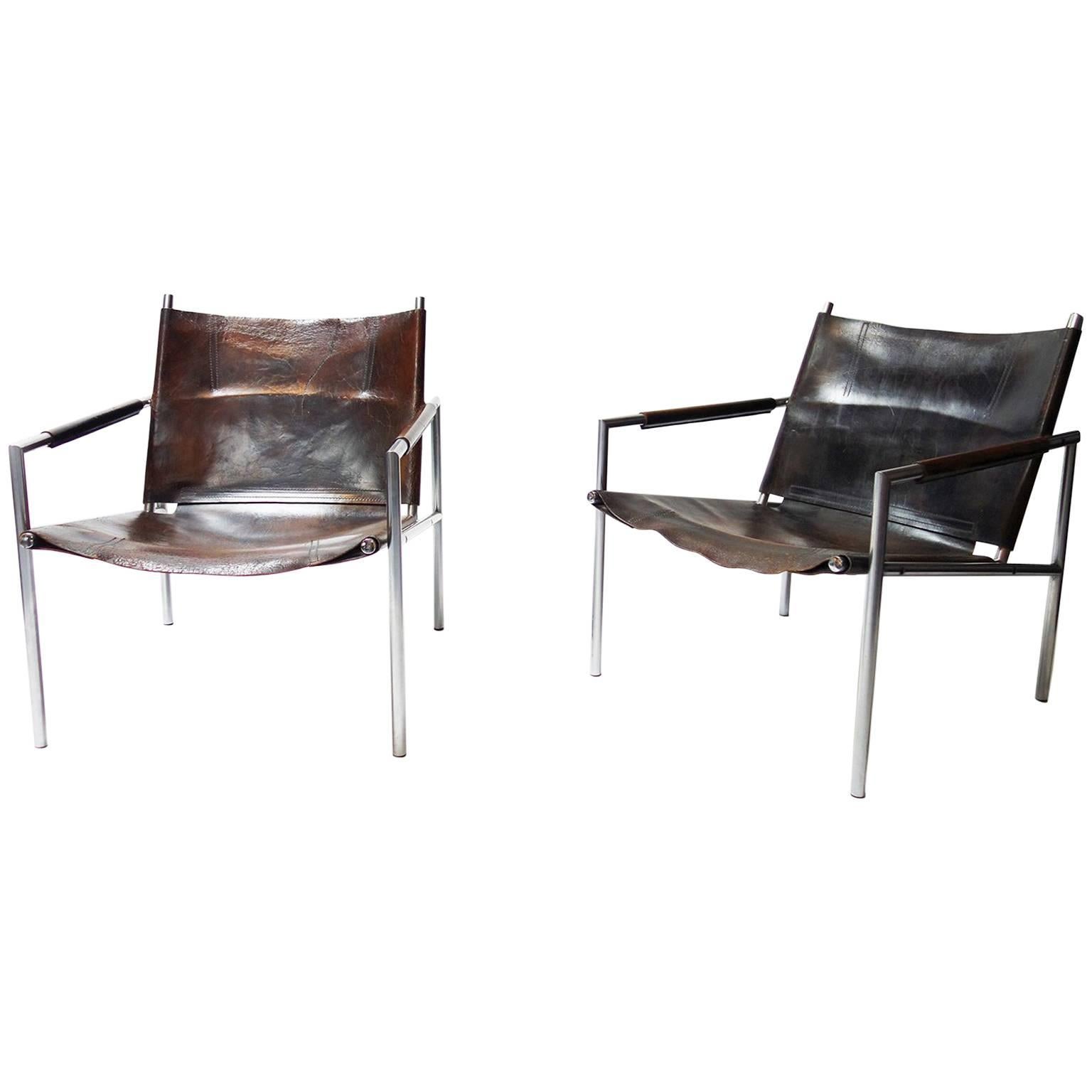 Pair of Lounge Chair Model 'SZ02' by Martin Visser for 't Spectrum Bergeijk