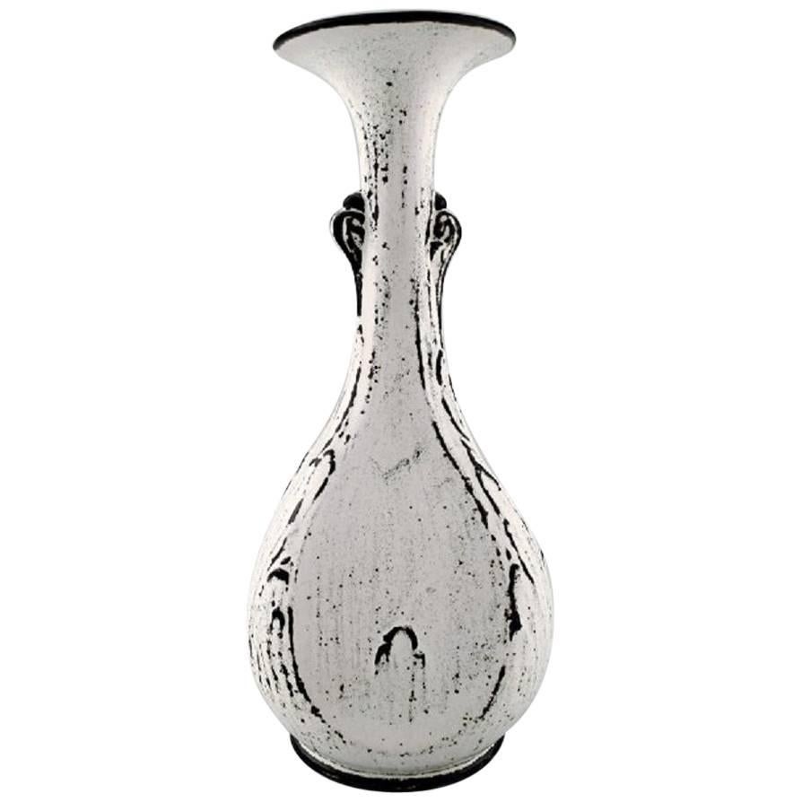 Kähler, Denmark, Large Glazed Vase, 1930s Designed by Svend Hammershøi