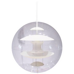 Globe with Opaline Glass, Designed by Verner Panton