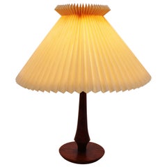 Table Lamp in Rosewood with Le Klint Shade and of Danish Design, 1960s