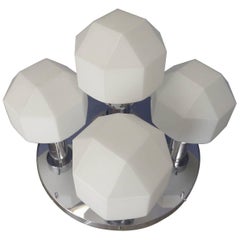 Lampe murale/lampe suspendue en forme de diamant, vers 1970