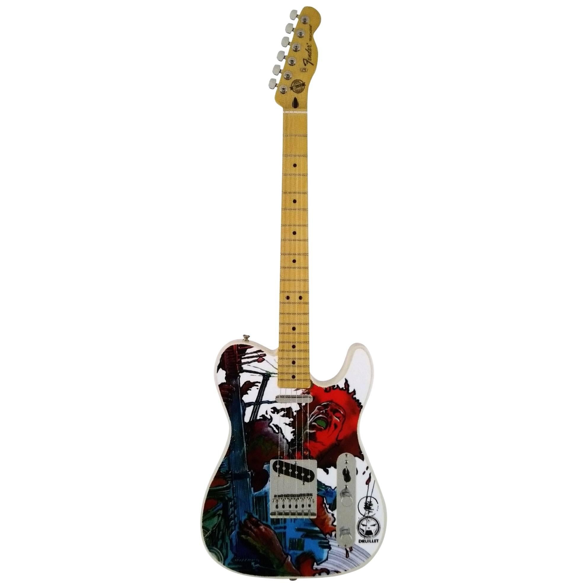 Telecaster Guitar Illustrated by Philippe Druillet