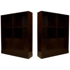 Pair of French Art Deco Bookcase Cabinets