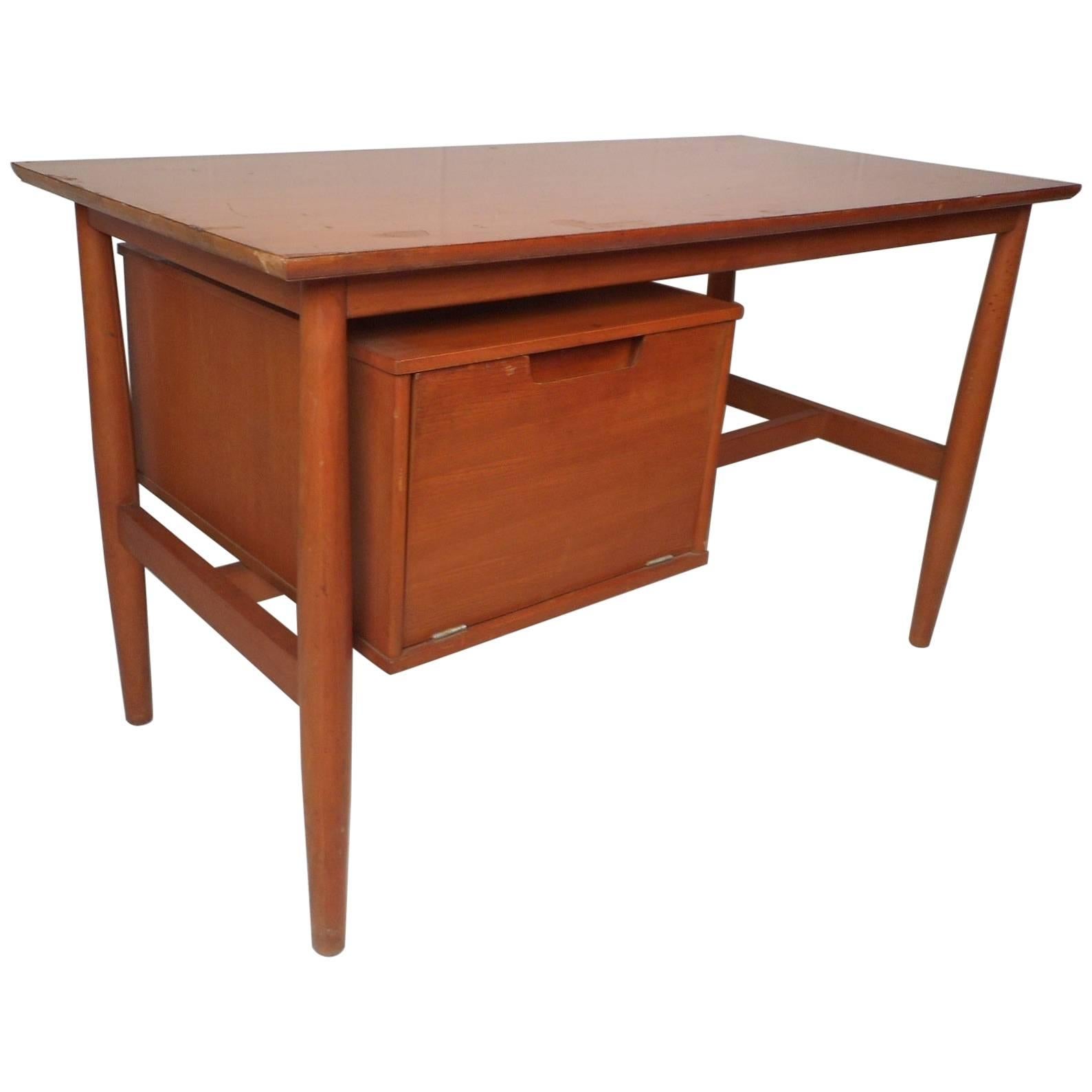 Vintage Modern Desk with a Finished Back by Drexel