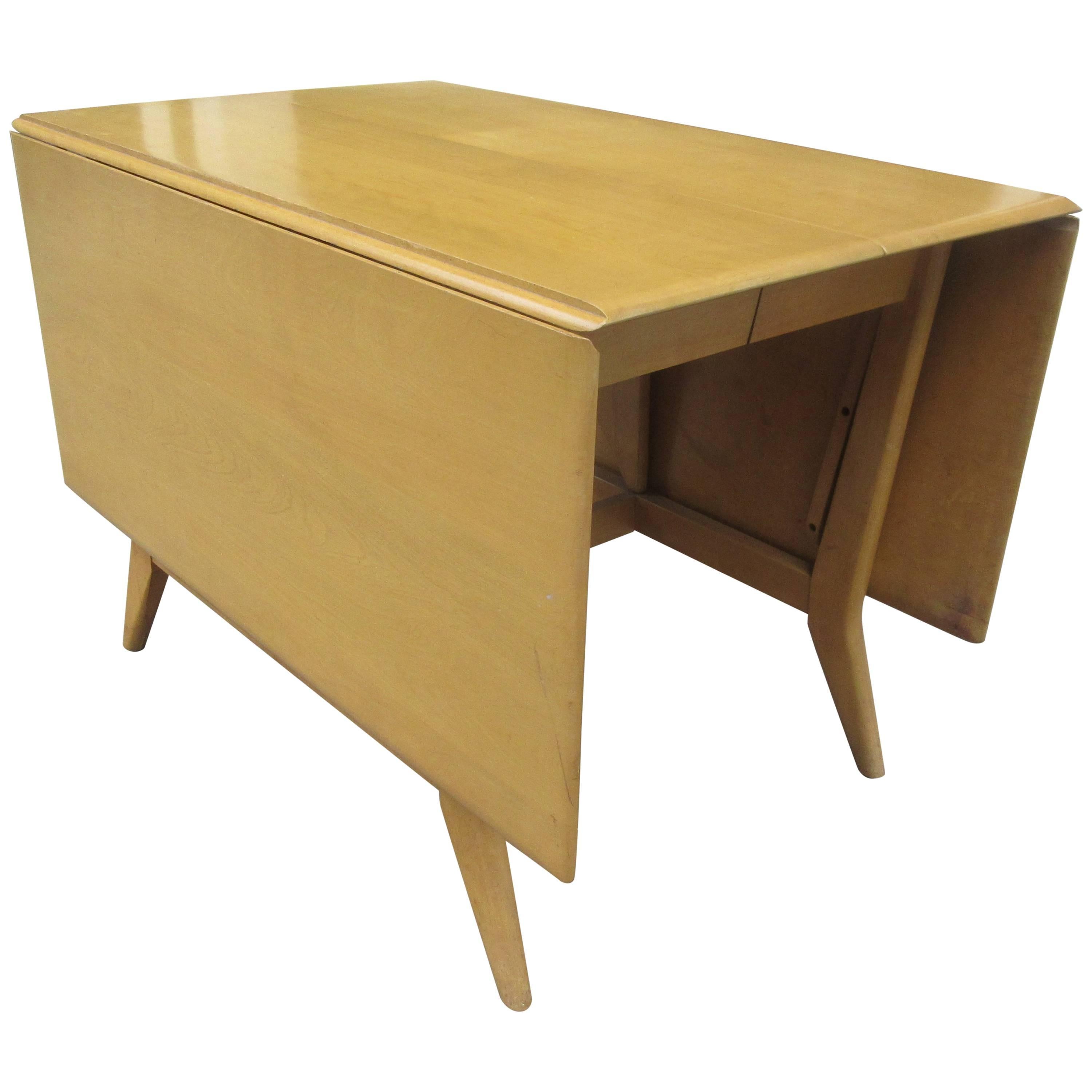 Heywood Wakefield Drop Leaf Table with Two Additional Leaves