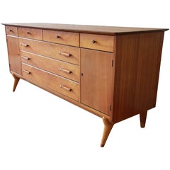 Crédence de buffet moderne du milieu du siècle de Renzo Rutili pour Johnson Furniture Co