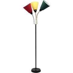 Vintage Midcentury Swedish Three-Light Floor Lamp from Ab Armaturhantverk, 1960s