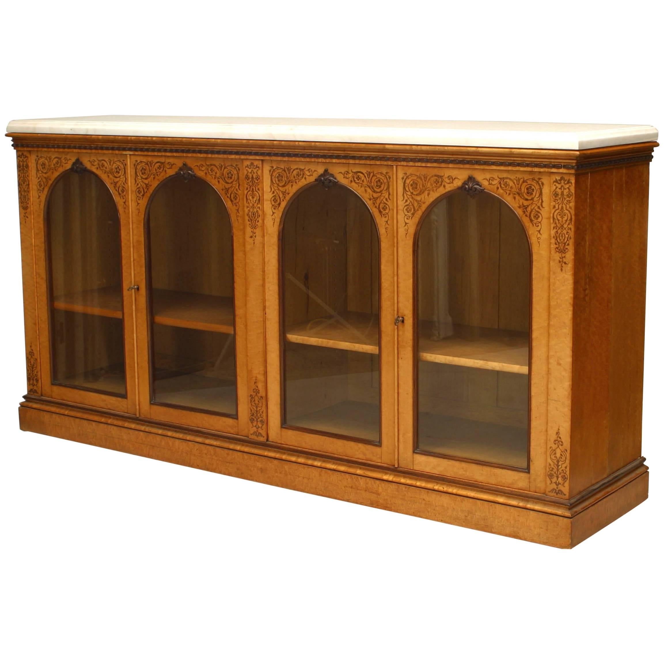French Charles X Maple Sideboard For Sale