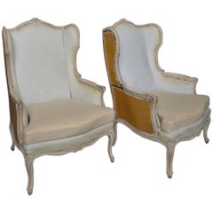 Pair of Swedish Wing Chairs
