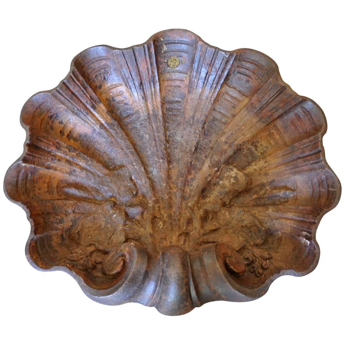 French 19th Century Benetier, Clam Shell Basin