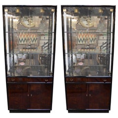 Pair of Vitrines by Henderon Scene Three Collection