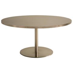 Used Custom 60" Stainless Steel Dining Table