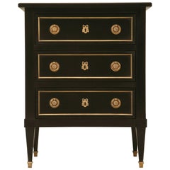 Ebonized Mahogany Directoire Style Nightstand