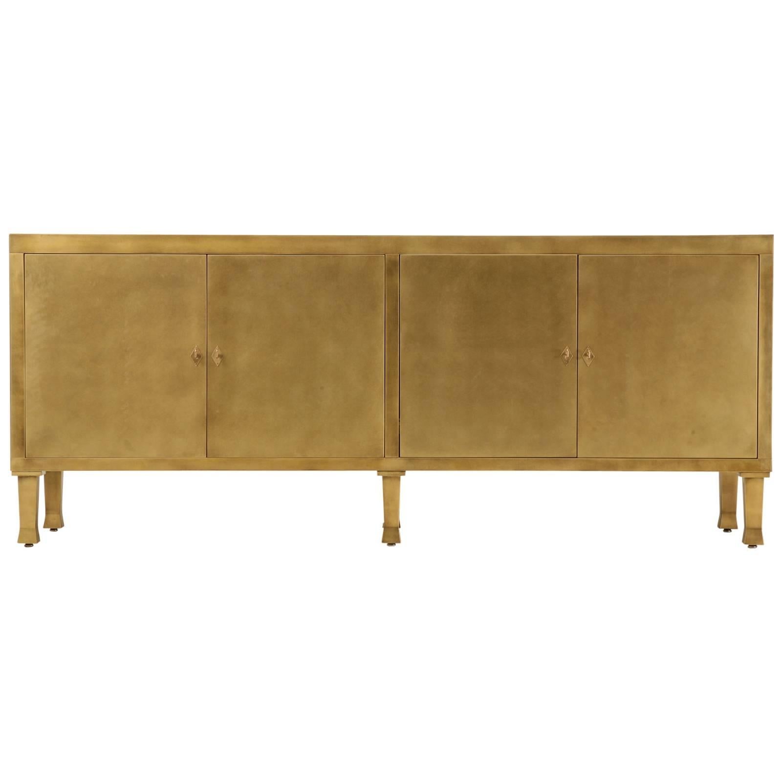 Custom Bronze or Brass Buffet in the Style of Christian Maas Available Any Size For Sale