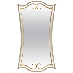 Custom Mirror with Brass Trim 7