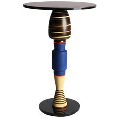 'Oh! Hark!' Side Table / End Table, Vintage Ceramics and Glass, One off Piece