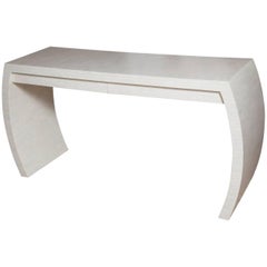 Fully Restored Tessellated Bone Two-Drawer Console by Enrique Garces, circa 1980