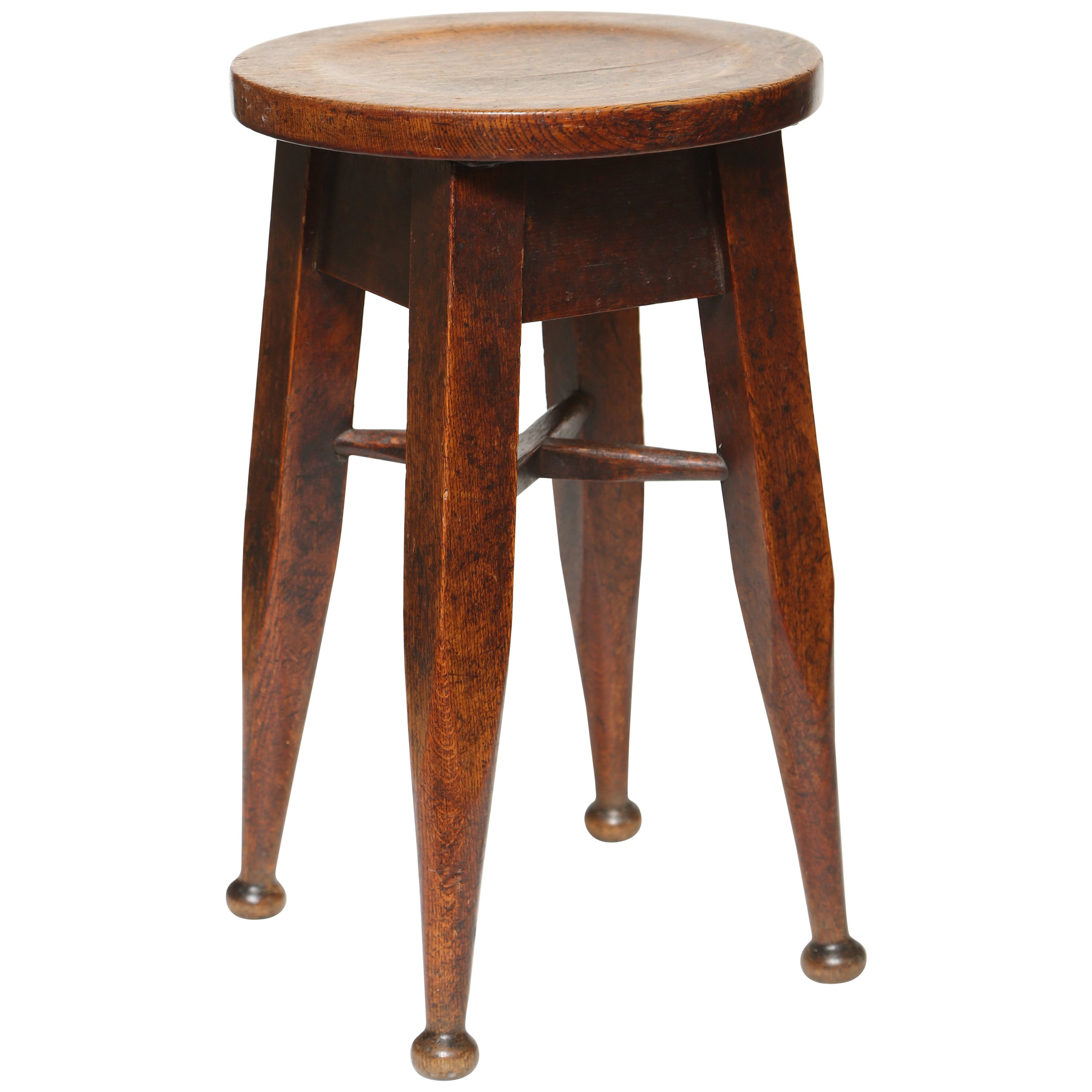 Scottish Oak Stool At 1stdibs