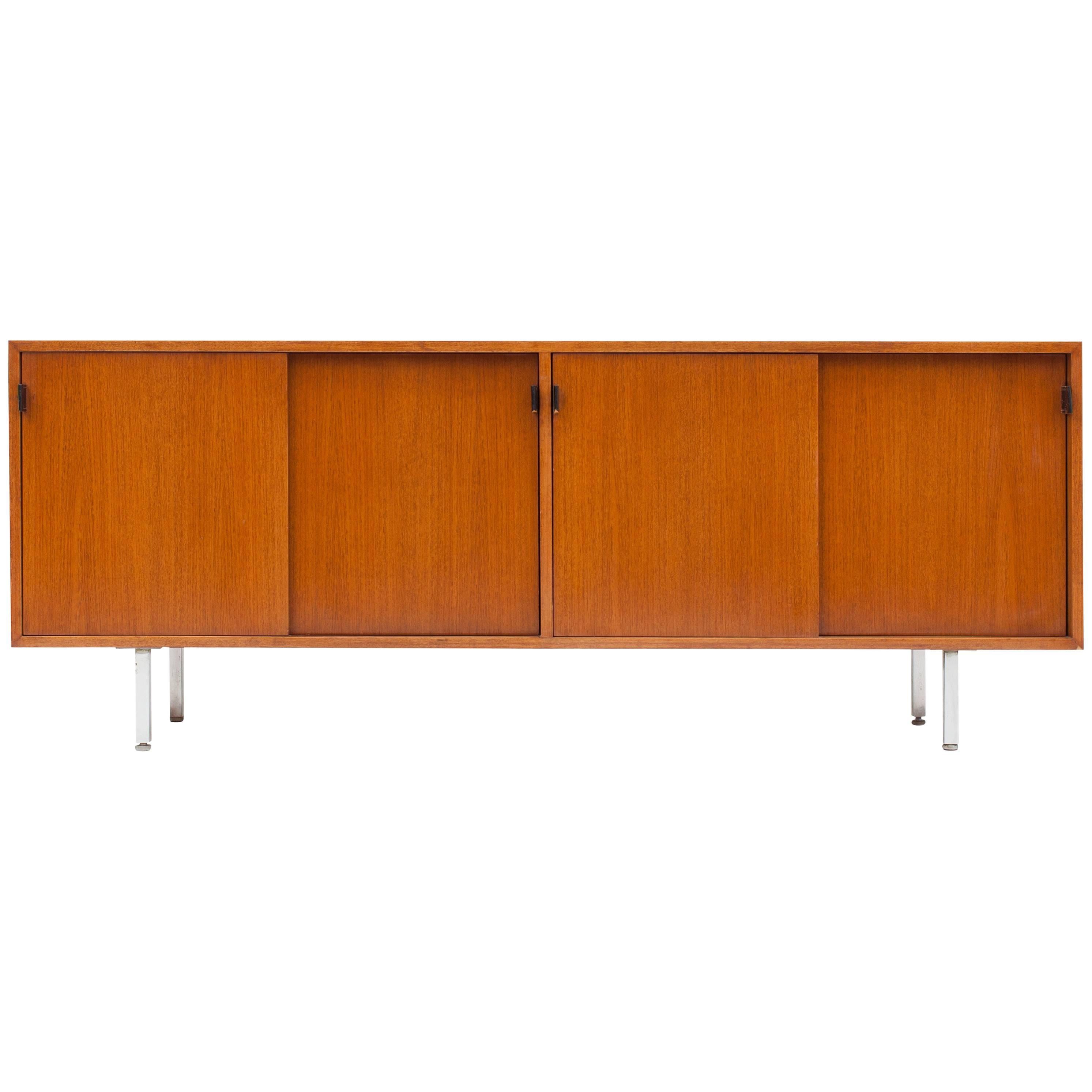 Florence Knoll Credenza in Teak , Manufactured by De Coene, 1950s