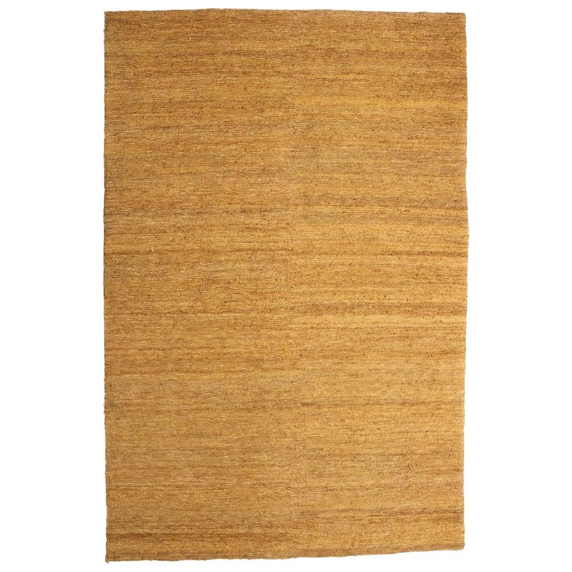 Ochre Earth Rug in Hand-Knotted Jute by Nani Marquina & Ariadna Miquel, Small For Sale
